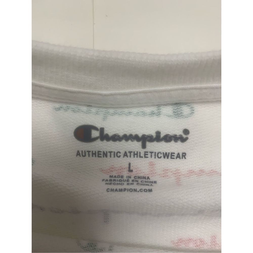 Multicolored Champion Monogrammed Patterned Sweat… - image 5